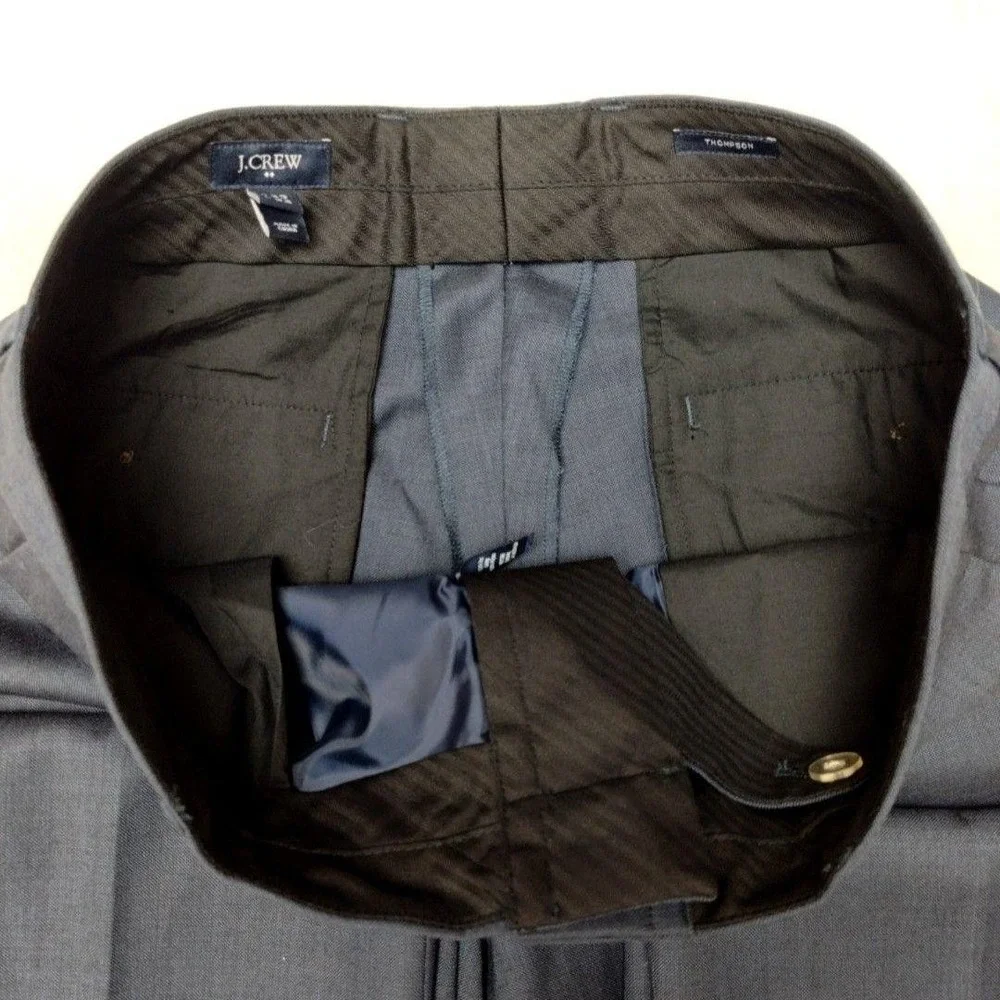 JCrew Pants Mens 32x32 Gray Thompson Tweed Wool Slim Dress Suit‎ Slacks Work